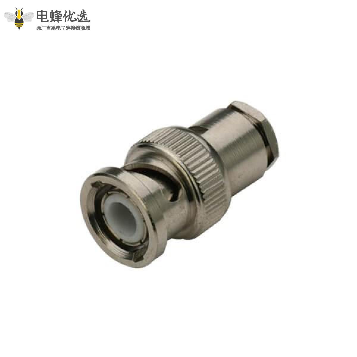 BNC直式公头50欧姆锌合金接SYV-50-7-1同轴电缆