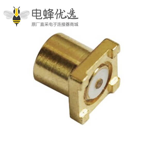mcx射频同轴连接器直式母头表贴式PCB板端