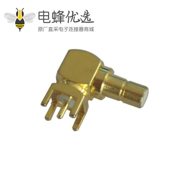 pcb针形引脚5脚smb弯插母头连接器