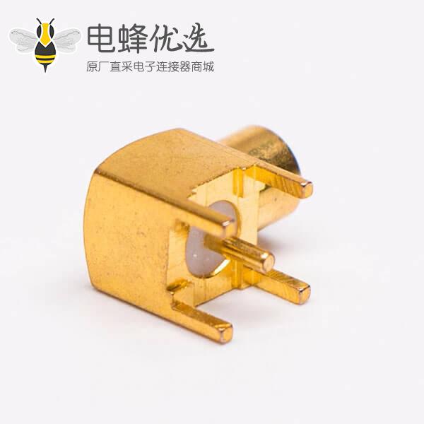 MCX母头90度射频同轴连接器接PCB板