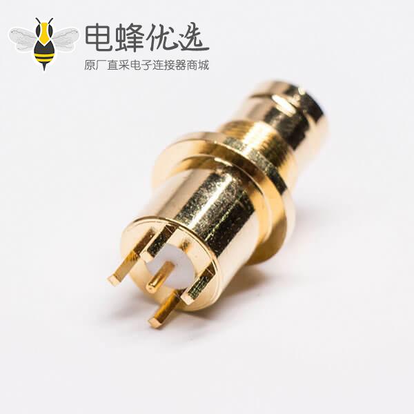 镀金1.6/5.6母头DIN射频连接器接pcb板