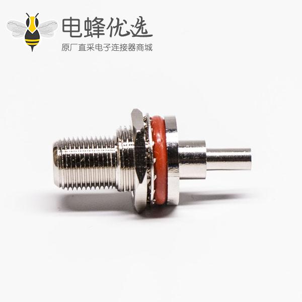 F母头直式同轴连接器压接式接RG174线缆防水