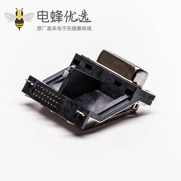 显示器接口dvi母头架高居中塑料支架平口带鱼叉接PCB板