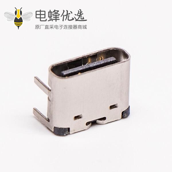 type c母头弯式贴板插板单排USB3.0连接器