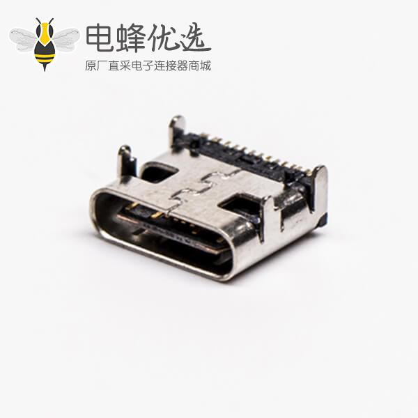 type c 贴板插板母头弯式USB3.0接PCB板