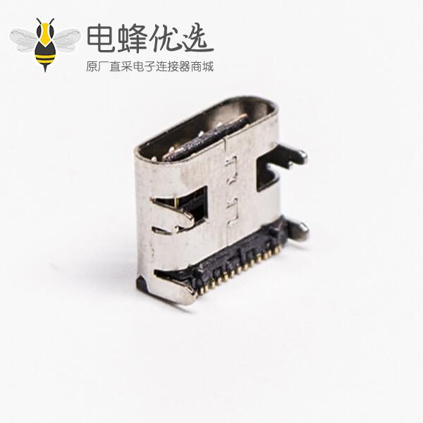 type c 贴板插板母头弯式USB3.0接PCB板