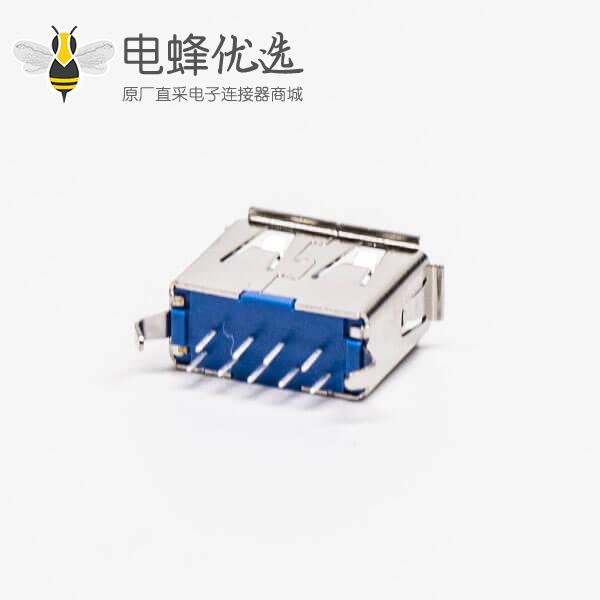 usb3.0 a母头短体type a 180&deg;直式dip插板