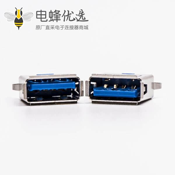 usb3.0 a母头短体type a 180&deg;直式dip插板