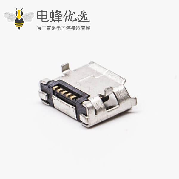 手机micro usb接口母座封装B型DIP 5.65