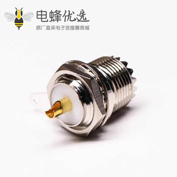 uhf射频连接器直式母头前锁穿墙接面板