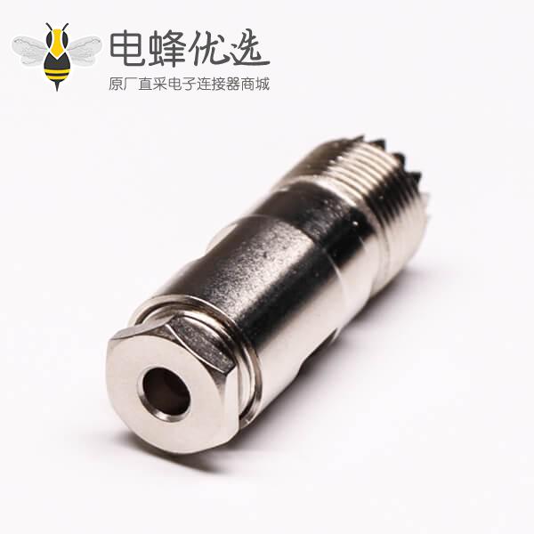 uhf同轴线缆UHF-K5直式母头螺母锁紧