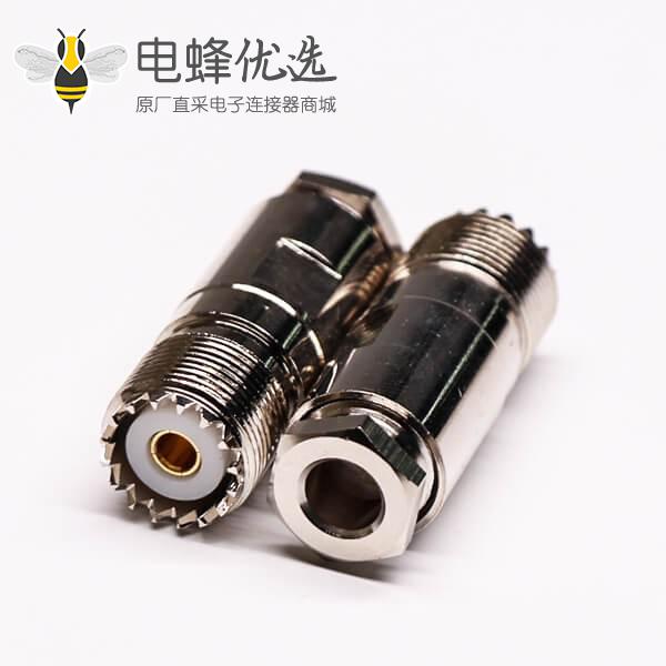 uhf同轴连接器UHF-K27直式螺母锁紧接线