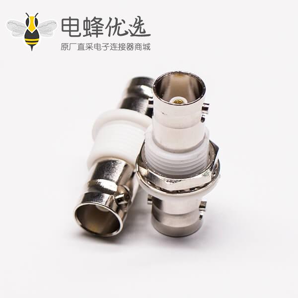 bnc转接头母转母穿墙直式接PCB板连接器