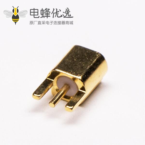 MMCX沉板式母座直式接PCB板镀金