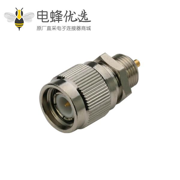 视频 射频同轴连接器tnc直式穿墙公头面板安装