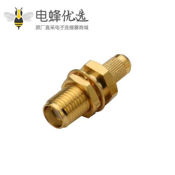 sma 同轴线缆直式穿墙压接式母头接线RG440, 223