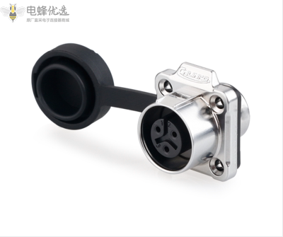 LP-12-3芯方座全金属圆型防水航空插座微小型连接器