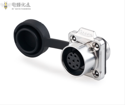 航空全金属微小型插座LP-12-8芯方座接插件连接器