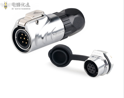 LP-12-7芯公头螺母座全金属微小型航空插头插座公母连接器