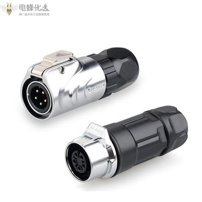 LP-12-5芯公头母头全金属微小型圆形航空插头插座连接器