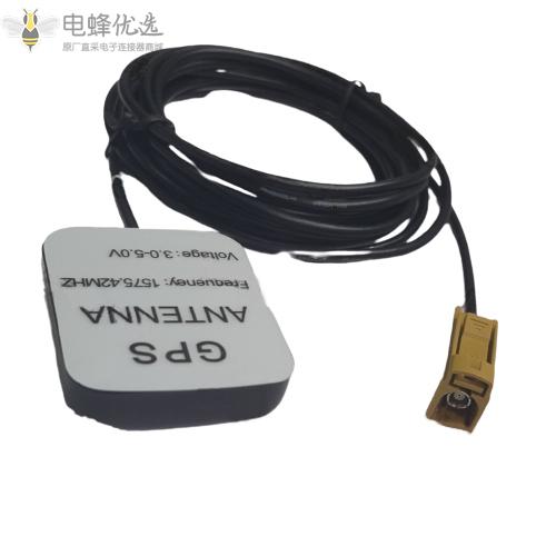 GPS天线FAKRA连接线SMB直母K型3米RG174线GPS有源车载导航导航定位天线