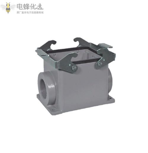 重载连接器32芯表面安装单扣/双扣底座/表面保护外壳