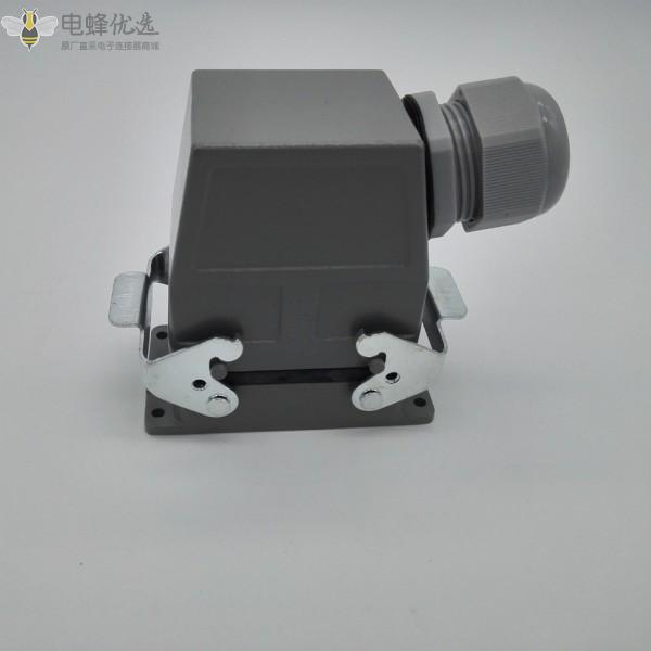 厂家直供32芯重载连接器16A热流道模具矩形航空插头插座