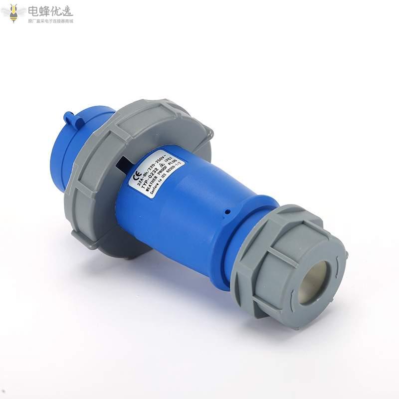 厂家直售欧标3芯16A32A250V工业连接器2P+E60HZ防水IP67工业航空插头