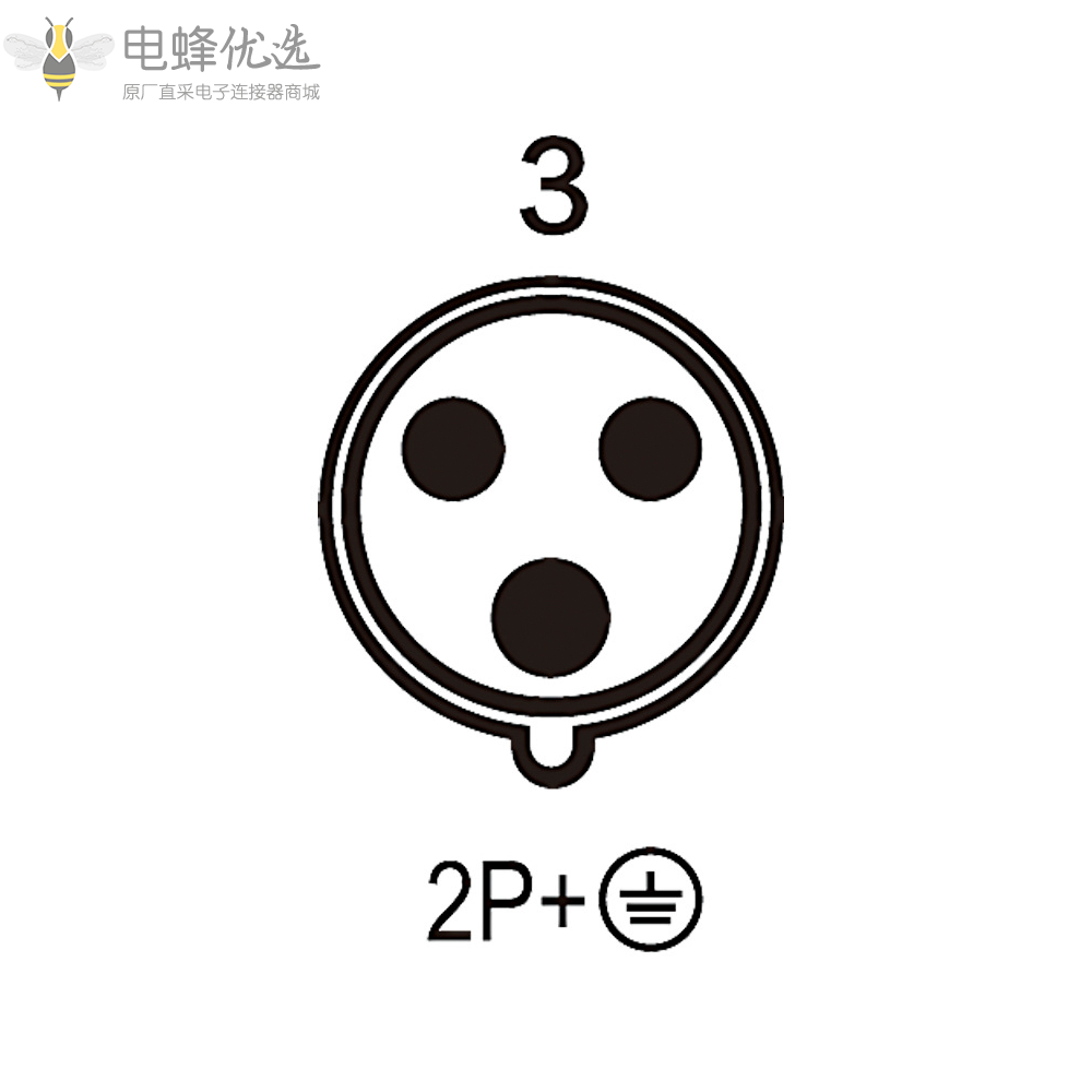 TYP1192蓝色IP67防水工业连接器3芯欧标16A230V明装插座2P+E