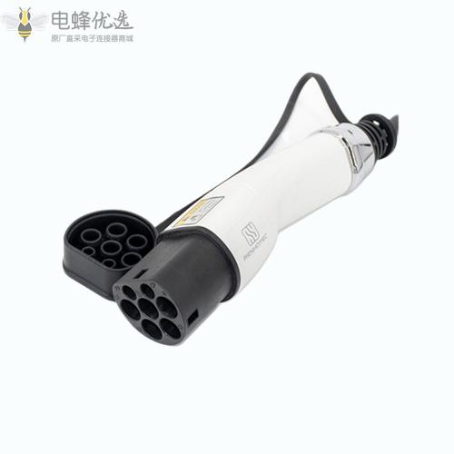 欧标桩端交流枪充电枪厂商带5米线单相16A250V可定制