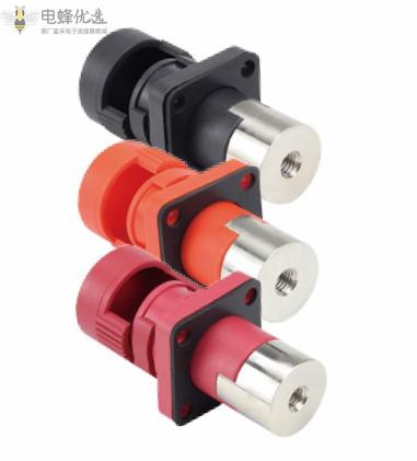 大电流储能锂电池接线柱250A穿墙M6铜排螺纹接线端子