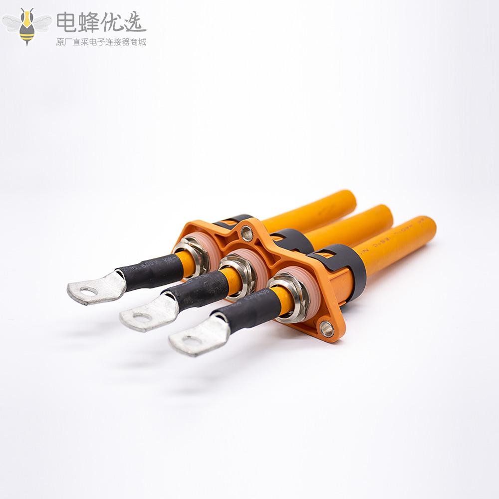 新能源汽车高压连接器HVPT3针塑料外壳接25mm&sup2;厂家定制