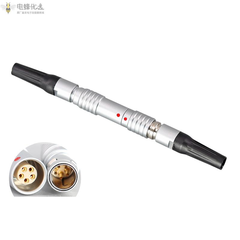 金属连接器推拉自锁FGG插头PHG插座0B系列5芯公母连接器厂家批发