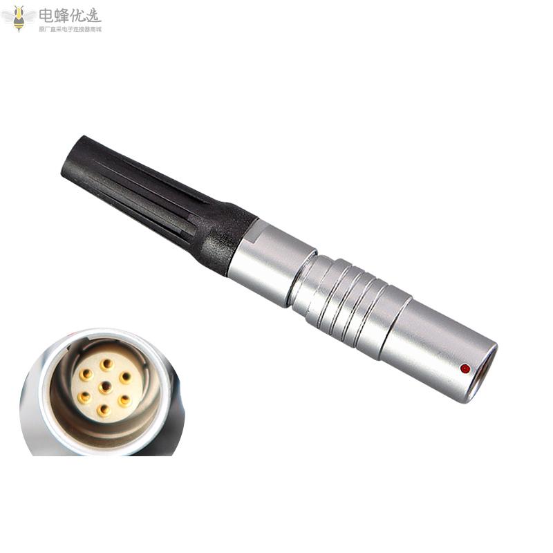 推拉自锁圆形航空插头座FGG PHG 0B 7芯浮动对接连接器厂家批发