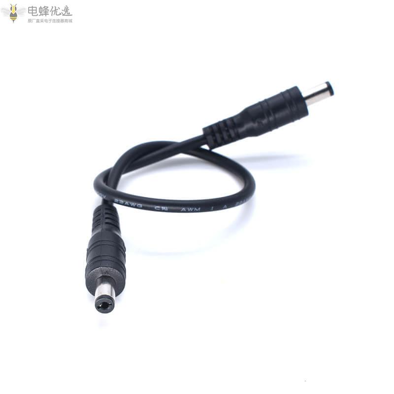 DC5.5*2.1mm公转公公对公音叉口直流电源转换线连接线厂家批发