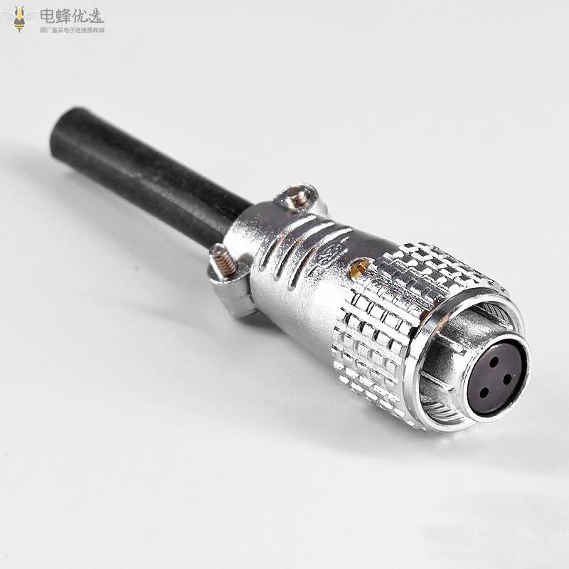 TP12对接款连接器航空插头直式3芯公母圆形连接器厂家批发