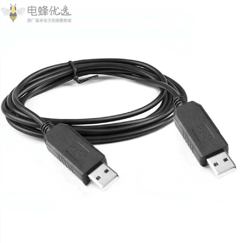 Ftd芯片Type_A2.0公头转USB_Type_A2.0公头接线材长度2.5M