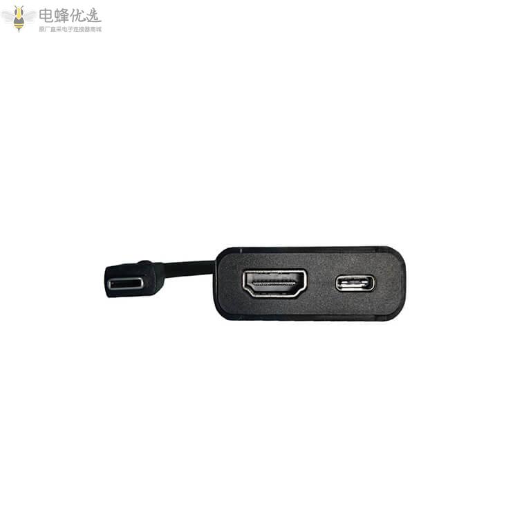 1_IN_2适配器USB_3.1_C型转PD(60W)Hdmi(4K60MHZ)多端口适配器多端口USB_C型加密狗