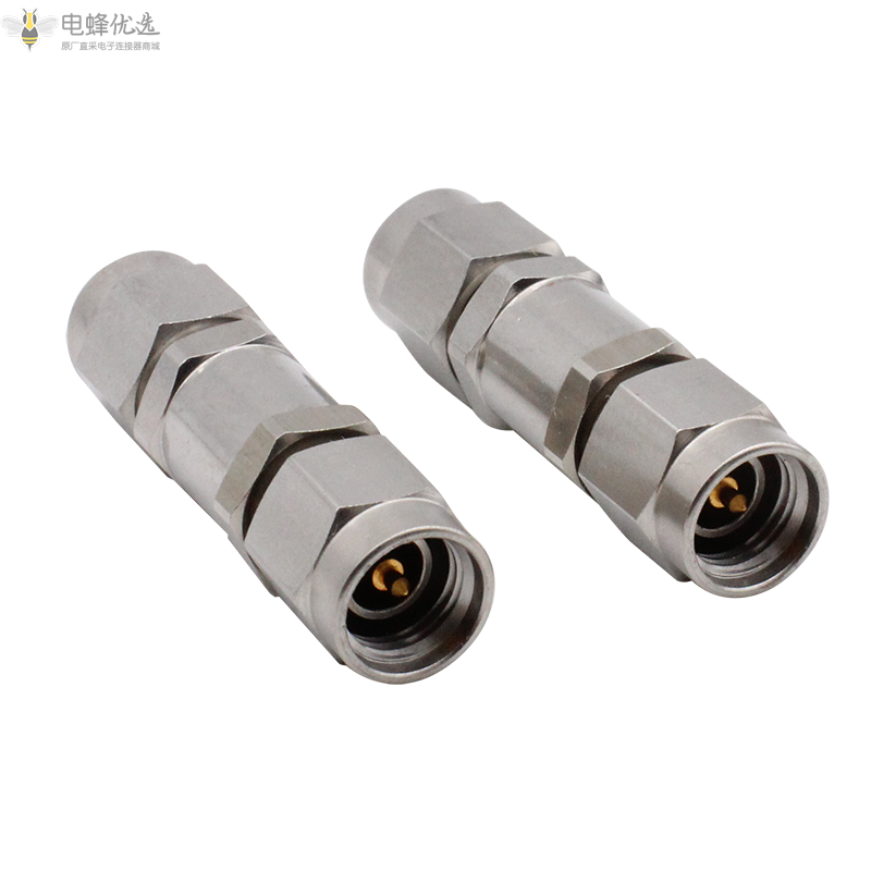 3.5MM公头转公头不锈钢测试头33GHZ高频网分专用转接器毫米波转接器