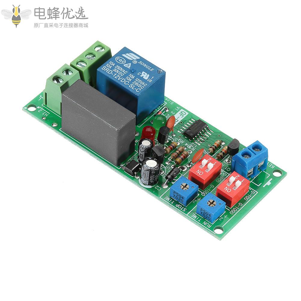 双时间可调循环延迟定时继电器​​无限循环定时器模块AC100/110/120/220/230/240V