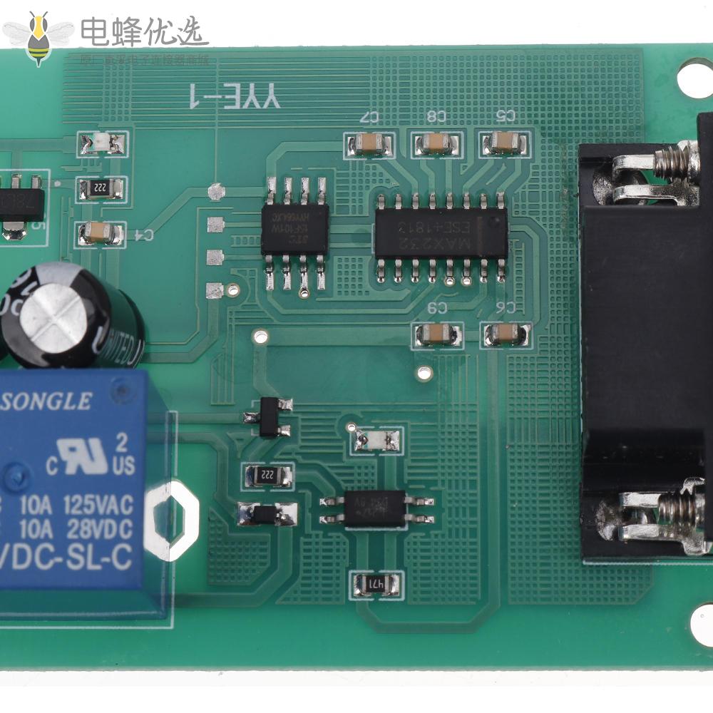 YYE_1_5V/12V/24V_RS232串口控制继电器模块MCU_MAX232_USB控制开关板