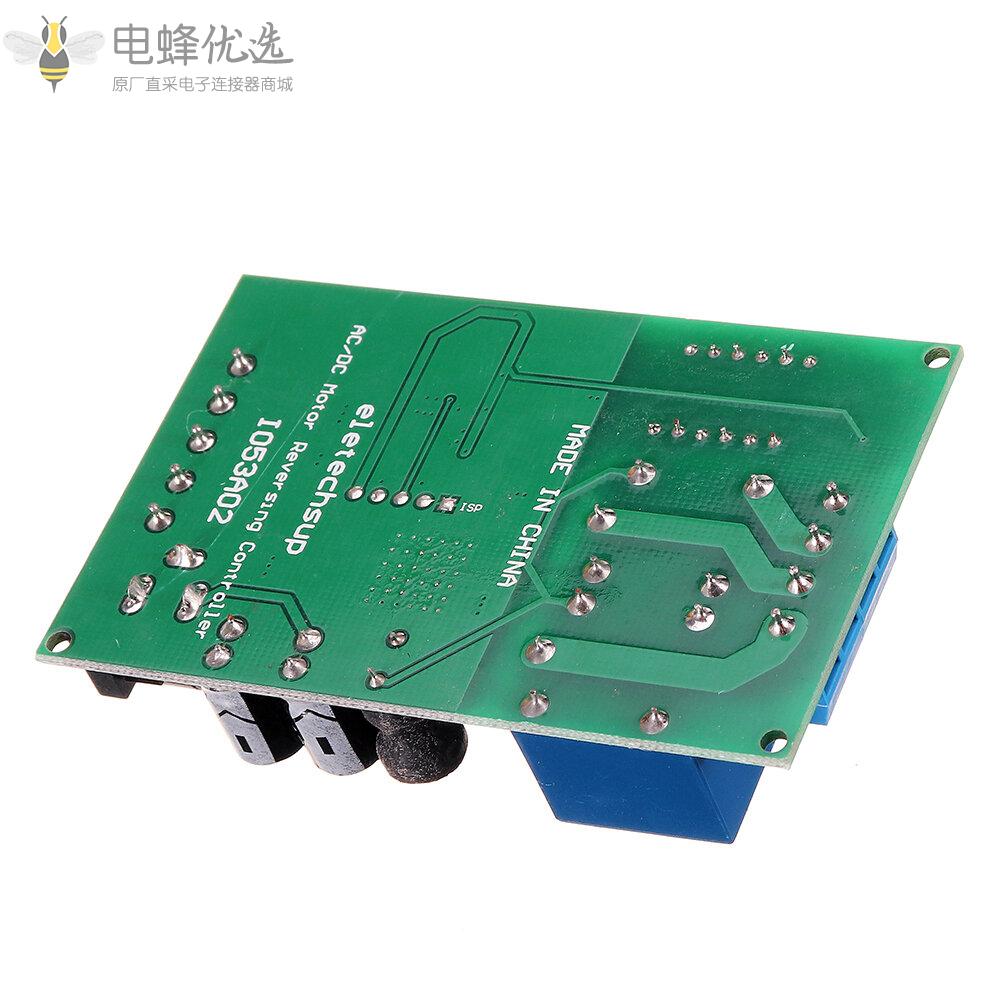 IO53A02_5/9/12/24V_DC交流电机调速器继电器板正反转控制定时延时开关