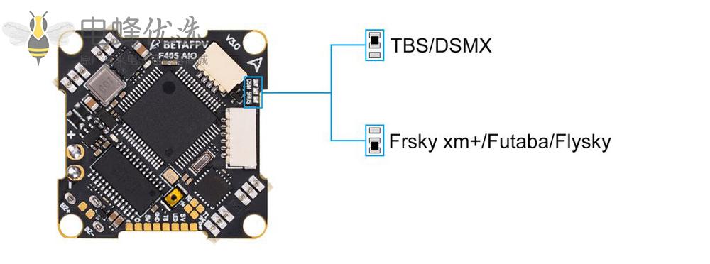 BETAFPV_F405_20A_2_4S_BLHeli_S_AIO无刷飞行控制器Whoop版_V3