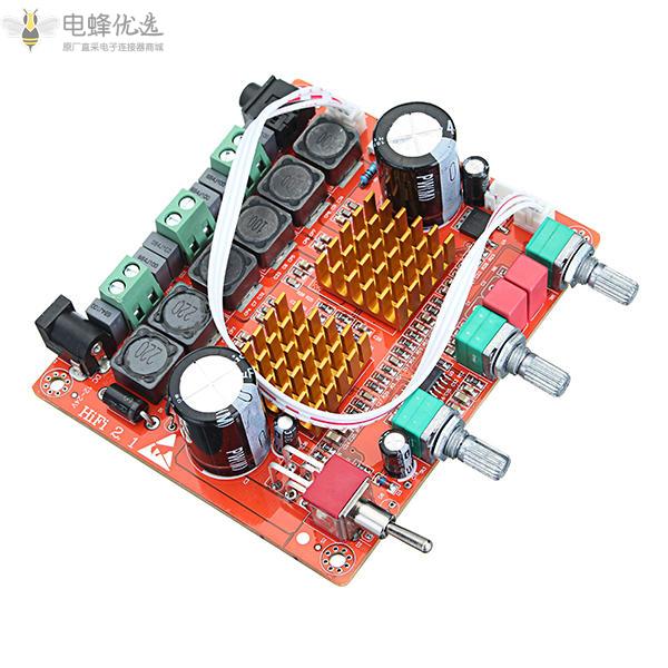 DC_12_24V_200W_3声道D类2.1数字功放板大功率低音喇叭HIFI发烧级音质