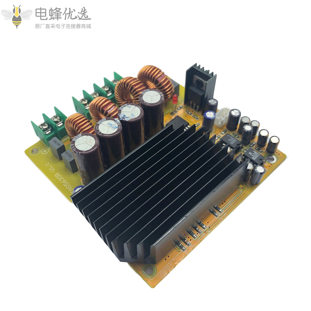 TAS5630双通道2x300W_D类数字功率放大器板带有AD827_Pre_HIFI