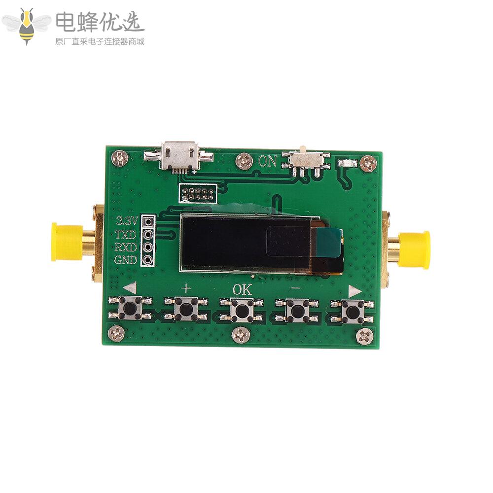 6G数字可编程衰减器30DB步进0.25DB_OLED显示屏CNC外壳射频模块