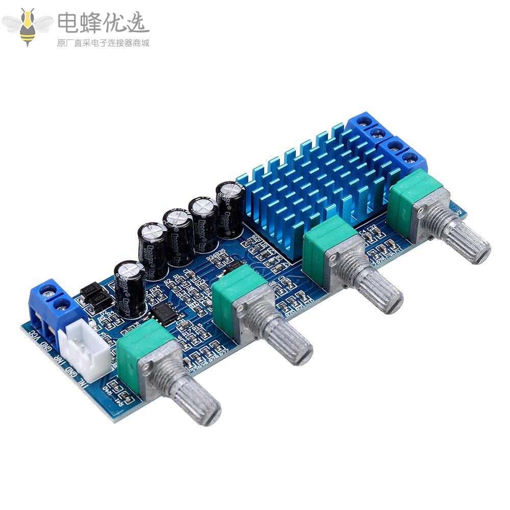 XH_M577_TPA3116D2_12_24V数字功放板音频放大板80W*2大功率音调板