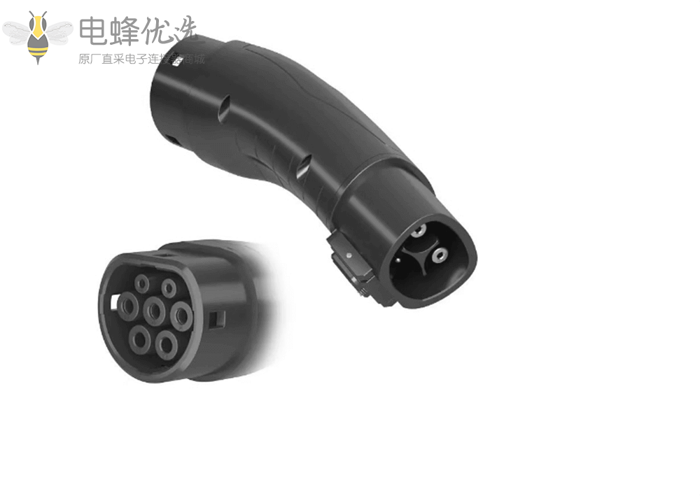 电动汽车充电枪Tesla转Type_2转接头