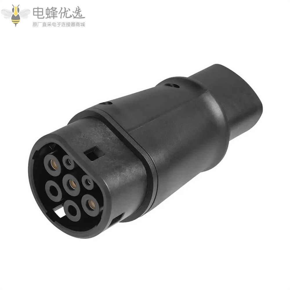 电动汽车充电枪Tesla转Type_2转接头