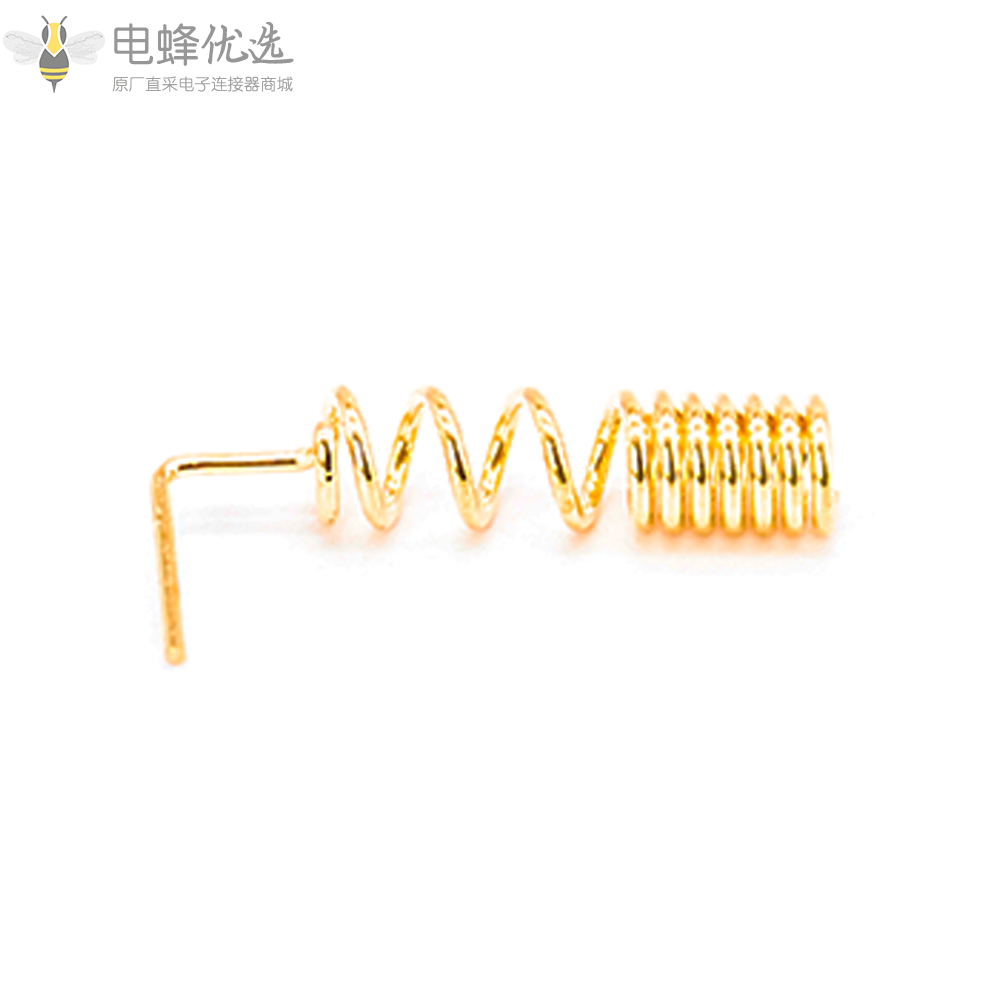 5件铜GSM_GPRS直弯弹簧天线粗铜螺旋线圈绕线天线GSM主板焊接DIY